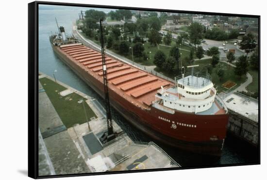 Bulk Iron Ore Carrier, Great Lakes Carriers-null-Framed Stretched Canvas