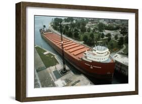 Bulk Iron Ore Carrier, Great Lakes Carriers-null-Framed Photographic Print