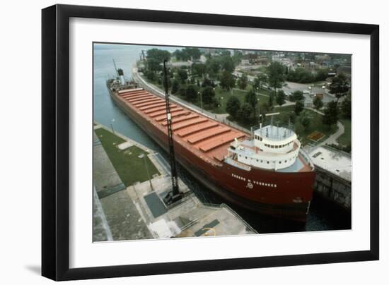 Bulk Iron Ore Carrier, Great Lakes Carriers-null-Framed Photographic Print