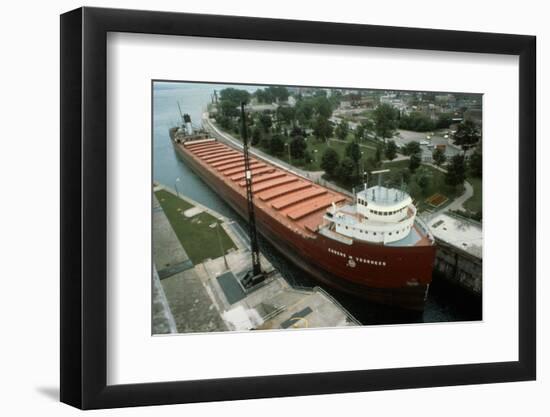 Bulk Iron Ore Carrier, Great Lakes Carriers-null-Framed Photographic Print