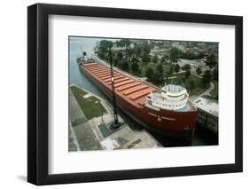 Bulk Iron Ore Carrier, Great Lakes Carriers-null-Framed Photographic Print