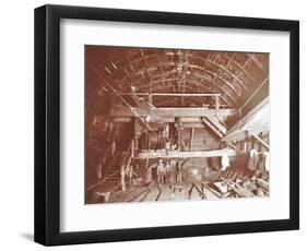 Bulkhead to Retain Compressed Air in Rotherhithe Tunnel, London, October 1906-null-Framed Photographic Print