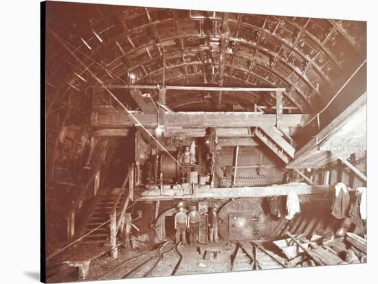 Bulkhead to Retain Compressed Air in Rotherhithe Tunnel, London, October 1906-null-Stretched Canvas