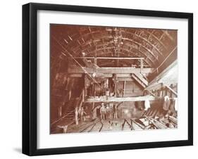 Bulkhead to Retain Compressed Air in Rotherhithe Tunnel, London, October 1906-null-Framed Premium Photographic Print