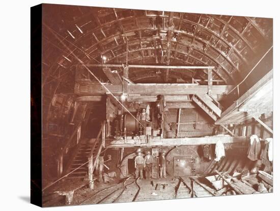 Bulkhead to Retain Compressed Air in Rotherhithe Tunnel, London, October 1906-null-Stretched Canvas