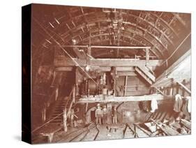 Bulkhead to Retain Compressed Air in Rotherhithe Tunnel, London, October 1906-null-Stretched Canvas