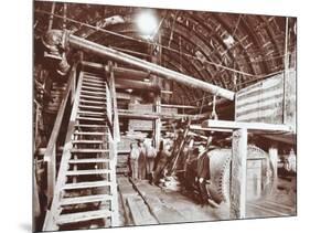 Bulkhead to Retain Compressed Air in the Rotherhithe Tunnel, London, October 1906-null-Mounted Photographic Print