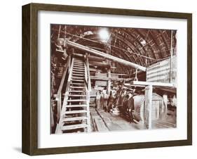 Bulkhead to Retain Compressed Air in the Rotherhithe Tunnel, London, October 1906-null-Framed Premium Photographic Print