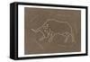 Bull 2-Sheldon Lewis-Framed Stretched Canvas