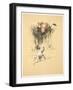 Bull and Dog in Field (Colour Litho)-Cecil Aldin-Framed Giclee Print