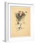 Bull and Dog in Field (Colour Litho)-Cecil Aldin-Framed Giclee Print