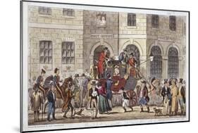 Bull and Mouth Street, City of London, 1825-Isaac Robert Cruikshank-Mounted Giclee Print
