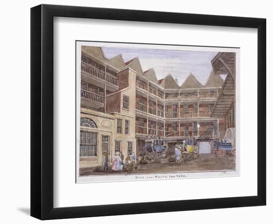 Bull and Mouth Street, London, 1806-Valentine Davis-Framed Premium Giclee Print