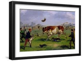 Bull Baiting-Samuel Henry Alken-Framed Premium Giclee Print