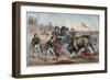 Bull Charging a Picador-Stefano Bianchetti-Framed Giclee Print