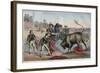 Bull Charging a Picador-Stefano Bianchetti-Framed Giclee Print