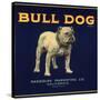 Bull Dog Head - California - Citrus Crate Label-Lantern Press-Stretched Canvas