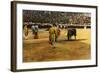 Bull Fight, 20th Century-null-Framed Giclee Print