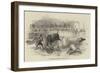 Bull-Fight at Madrid, Accident to Montes, the Matador-null-Framed Giclee Print