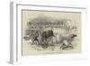 Bull-Fight at Madrid, Accident to Montes, the Matador-null-Framed Giclee Print