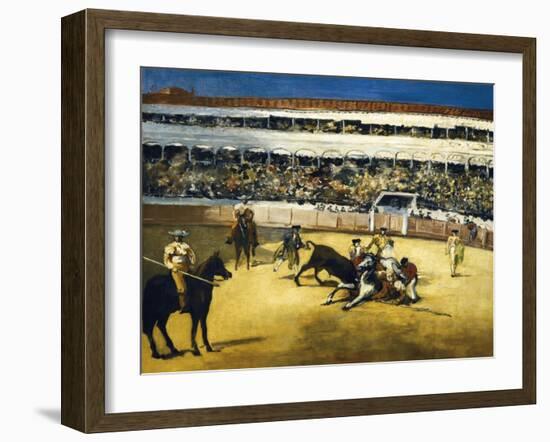 Bull Fight-Edouard Manet-Framed Art Print