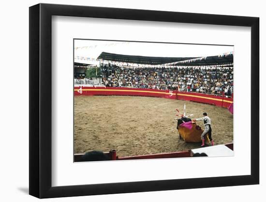 Bull Fighting, Tena, Ecuador, South America-Mark Chivers-Framed Photographic Print