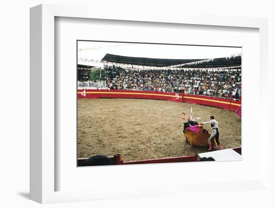 Bull Fighting, Tena, Ecuador, South America-Mark Chivers-Framed Photographic Print