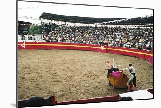 Bull Fighting, Tena, Ecuador, South America-Mark Chivers-Mounted Photographic Print