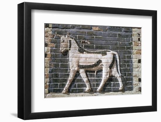 Bull, glazed bricks, Ishtar Gate, Babylon, Iraq-Vivienne Sharp-Framed Photographic Print