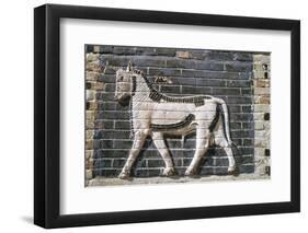 Bull, glazed bricks, Ishtar Gate, Babylon, Iraq-Vivienne Sharp-Framed Photographic Print