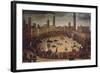 Bull Hunting in Piazza Del Campo in 1546, Circa 1585-Vincenzo Rustici-Framed Giclee Print