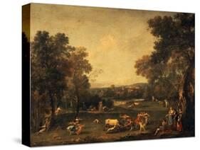 Bull-Hunting-Francesco Zuccarelli-Stretched Canvas