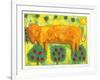 Bull in Field, 1992-Julie Nicholls-Framed Giclee Print