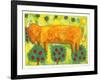 Bull in Field, 1992-Julie Nicholls-Framed Giclee Print