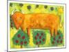 Bull in Field, 1992-Julie Nicholls-Mounted Giclee Print