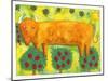 Bull in Field, 1992-Julie Nicholls-Mounted Giclee Print