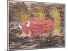 Bull in the Wind, 2001-Juan Alcazar-Mounted Giclee Print