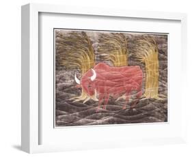 Bull in the Wind, 2001-Juan Alcazar-Framed Giclee Print