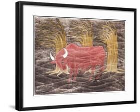Bull in the Wind, 2001-Juan Alcazar-Framed Giclee Print