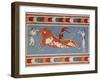 Bull-Leaping Fresco from Minoan Culture-Science Source-Framed Giclee Print