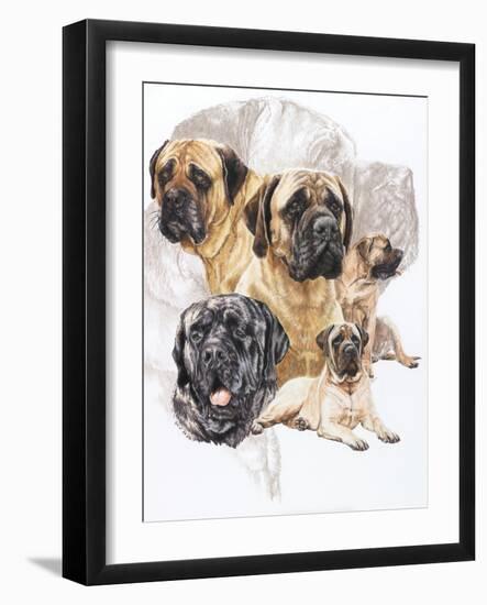 Bull Mastiff with Ghost-Barbara Keith-Framed Giclee Print