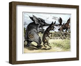 Bull Moose Campaign, 1912-W.A. Carson-Framed Giclee Print