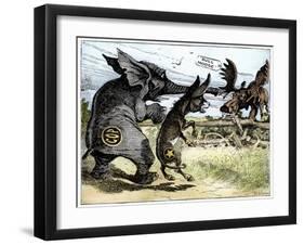 Bull Moose Campaign, 1912-W.A. Carson-Framed Giclee Print