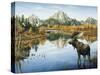 Bull Moose-Jeff Tift-Stretched Canvas