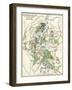 Bull Run Battlefield Map Showing Troop Positions on August 29, 1862-null-Framed Giclee Print