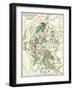 Bull Run Battlefield Map Showing Troop Positions on August 29, 1862-null-Framed Giclee Print