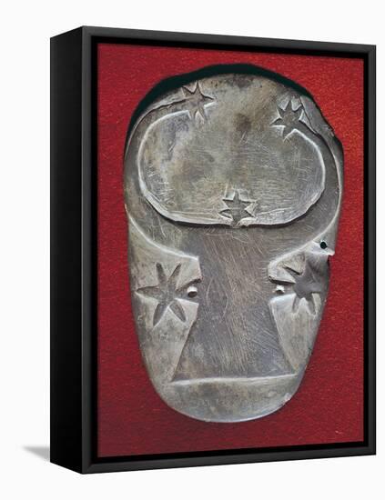 Bull's Head Palette-Predynastic Period Egyptian-Framed Stretched Canvas