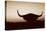 Bull Set Sepia Crop-Nathan Larson-Stretched Canvas