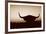 Bull Set Sepia Crop-Nathan Larson-Framed Photographic Print