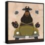 Bull-Sit-Annie Lane-Framed Stretched Canvas